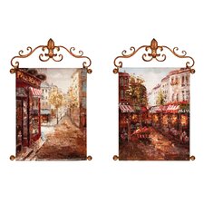 Rue De Paris Canvas Art (Set of 2)