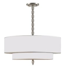 Luxo Chandelier in Satin Nickel