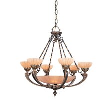 Bravado Alabaster 9 Light Chandelier