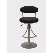 Swivel Bar Stool   Venus Adjustable Faux Suede