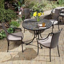 Stone Harbor 5 Piece Dining Set with Cushions