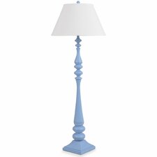 Lathed Coastal Floor Lamp