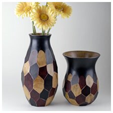 Piece Faceted Vase Set