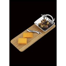 Arthur Court Designs Antler Bamboo Cheese Set