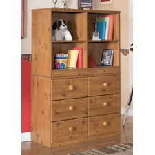 Elsa Loft Bookcase and Storange Drawers in Brown