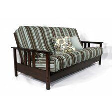 Carriage Durango Loveseat and Ottoman Futon Frame