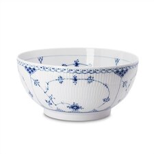 Blue Fluted Half Lace Salad Bowl