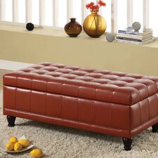 Randell Leatherette Ottoman