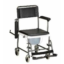 Nova Ortho Med, Inc. Drop Arm Commode Transport Chair with Wheels