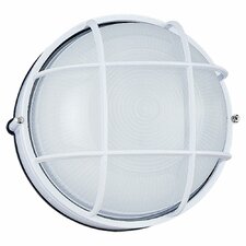 Round Commercial 1 Light Outdoor Wall Sconce