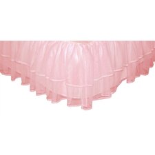 Triple Layer Tulle Bed Skirt Pink