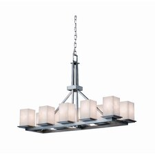 Montana Clouds 10 Light Rectangular Chandelier