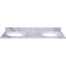 61 Marble Vanity Top for Undermount Sinks with Backsplash