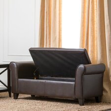 Easton Leather Bedroom Storage Bench