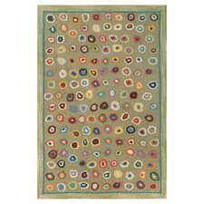 Hooked Cats Paw Sage Micro Rug