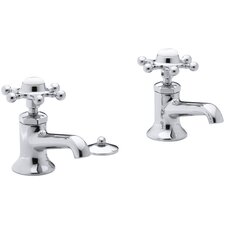 Kohler Antique Pillar Tap Single Hole Bathroom Faucets with Six Prong