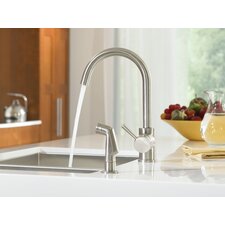 Level Single Handle Single Hole High Arc Kitchen Faucet with Optional