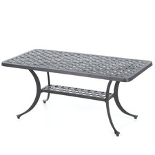 Coffee table Rectangular shape Cast aluminum construction Sedona