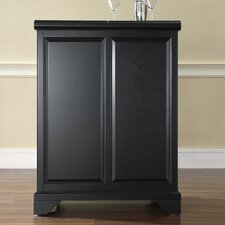 LaFayette Expandable Bar Cabinet in Black