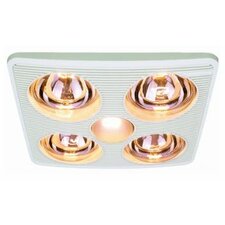 Aero Pure 90 CFM Bathroom Fan with Heater and Light