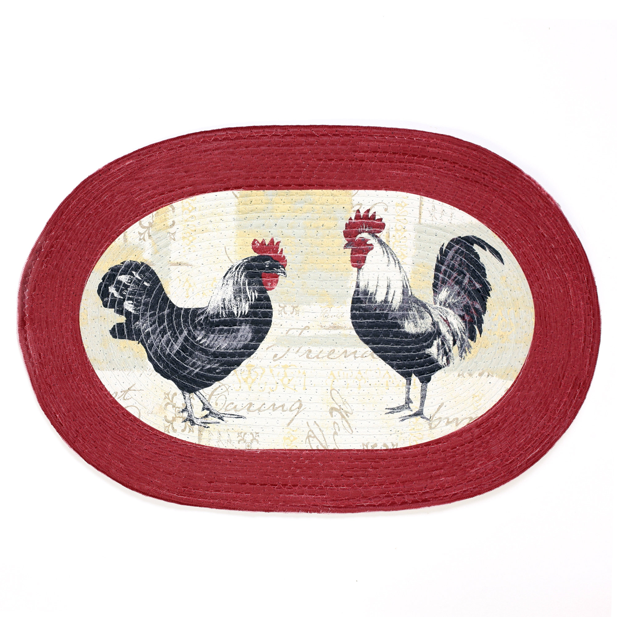 Achim Importing Co Rooster Red Area Rug 